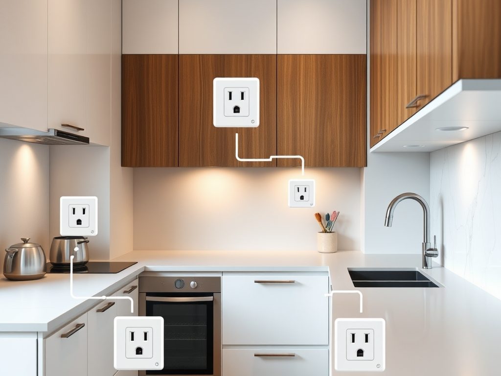 Punkty elektryczne w kuchni: ile gniazdek potrzebujesz i jak je wygodnie rozmieścić zgodnie z normami i ergonomią